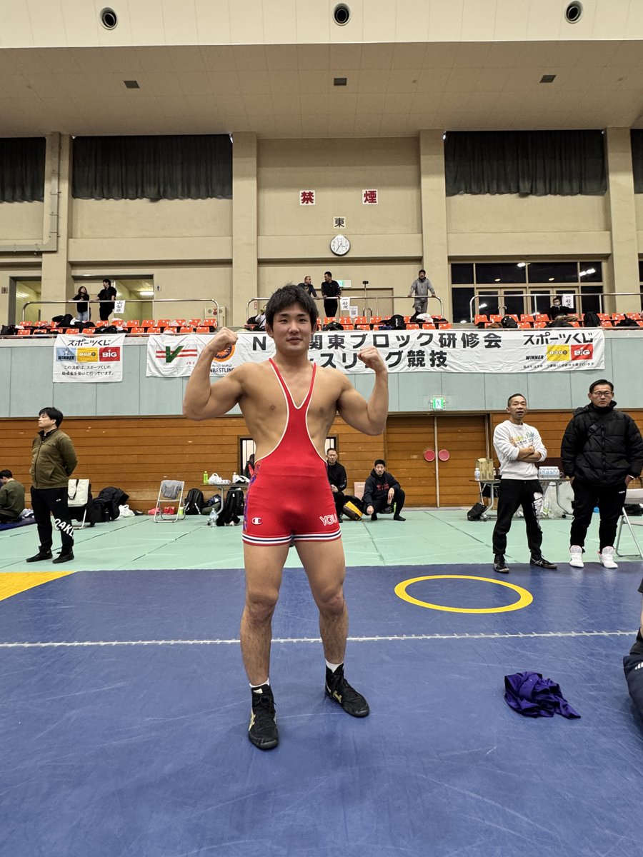 NTS関東ブロック研修会
世界王者青柳善の輔よしのすけも登場
五十嵐文彌はなぜか往年の山梨学院大学シングレットで登場