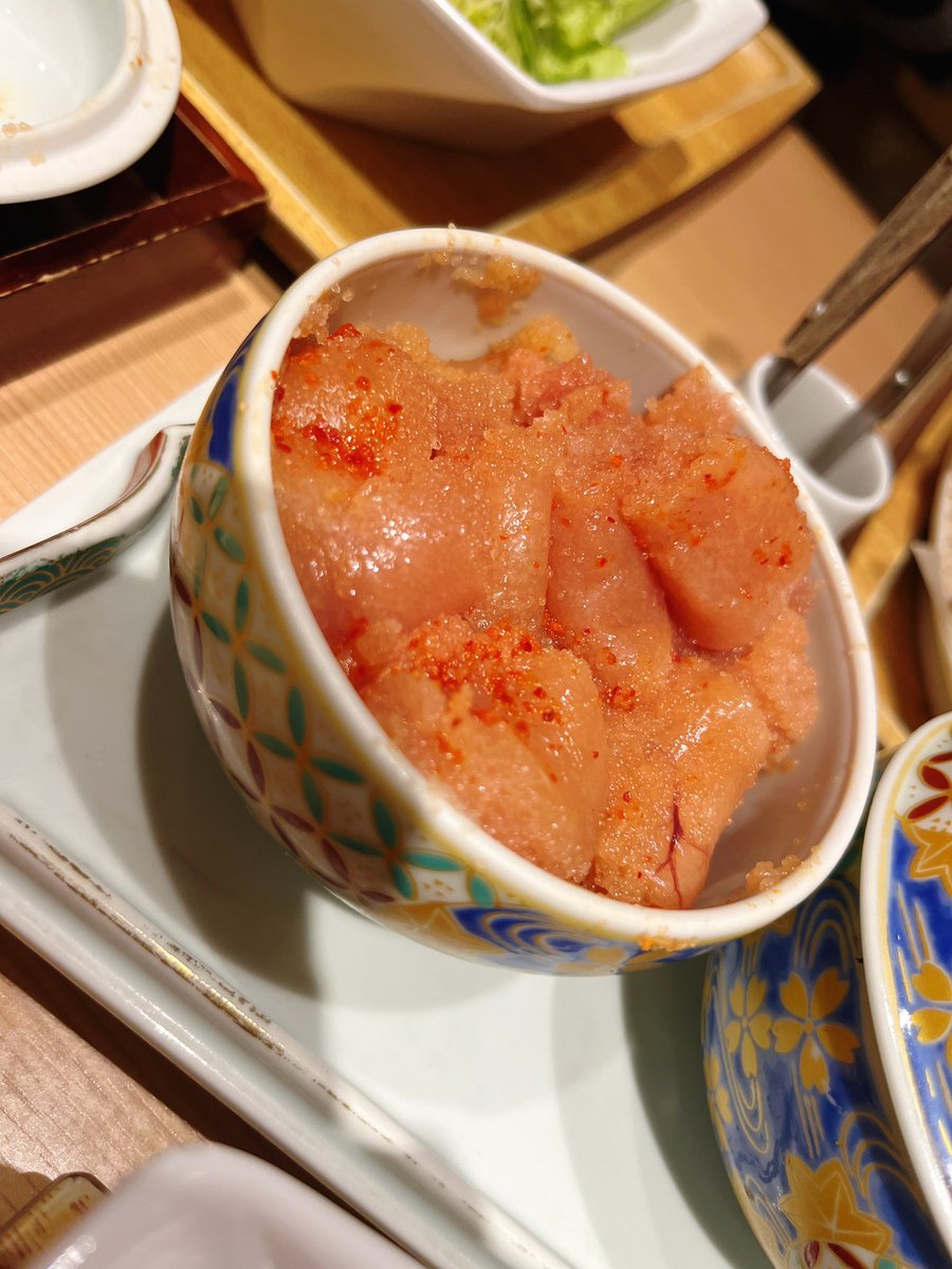 明太子おかわりし放題最高〜 