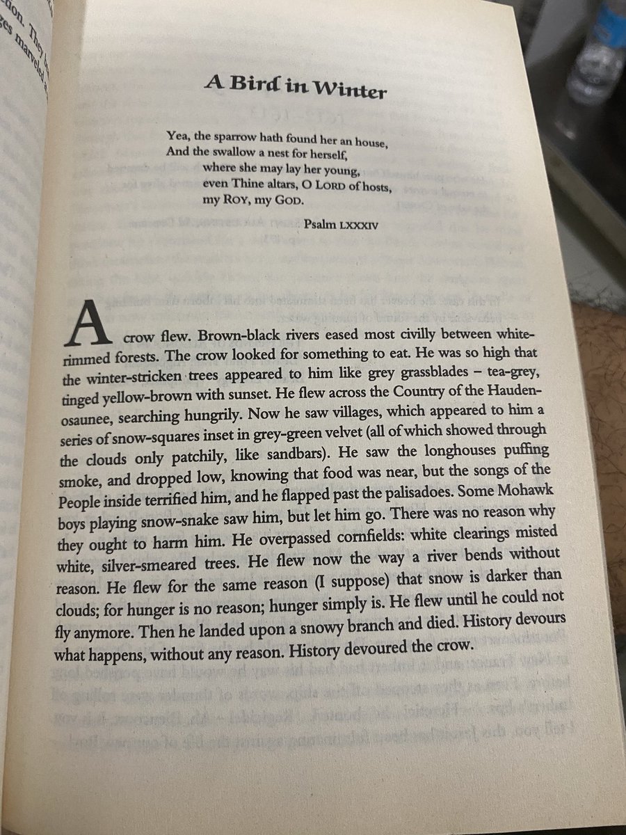 this is why i love reading 

Fathers and Crows by William T. Vollmann