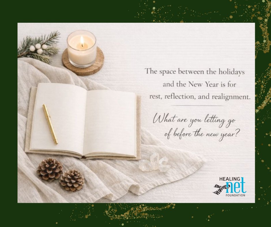 HealingNET1's tweet photo. 💙🦓 The space between holidays and the New Year is for rest, reflection, and realignment.

What are you letting go of before the new year?

#HealingNET #SEES #Rest #Reflection #IntegrativeWellness #NeuroendocrineCancer #NETcancer #Patient #Caregiver  #CancerCommunity https://t.co/urH04Bzxhn