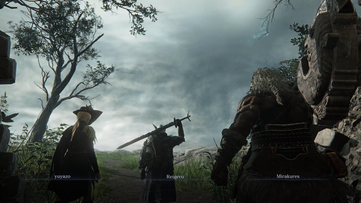 Reigeru2525's tweet image. こんにちは〜٩( ᐛ )و
昨日はミラさん達とナイトレイン！
深度5全て全勝できたぜ〜やったぜ( ^ω^ )
おかしなことたくさんあったがな笑
相棒「良いものあげるよ〜(o^^o)」
俺「ありがt（爆発）」
#ナイトレイン 
#エルデンリングナイトレイン 
#ELDENRINGNIGHTREIGN