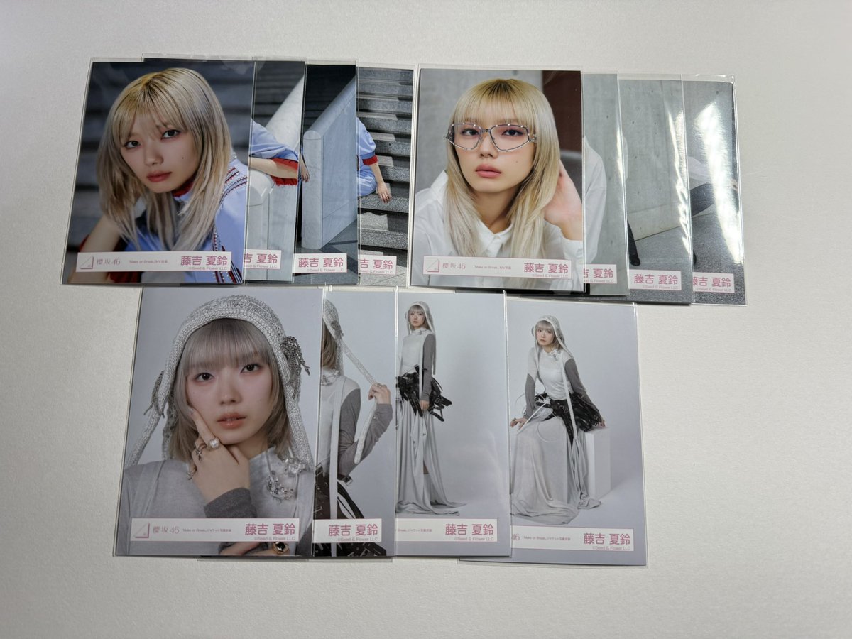 藤吉夏鈴 生写真セット 🧧お年玉企画🧧 MakeorBreakの藤吉夏鈴ちゃんの各衣装コンプセットを1