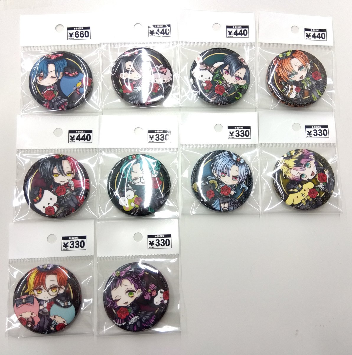 入荷情報】悪魔執事と黒い猫 サンリオ 缶バッジ 入荷しました