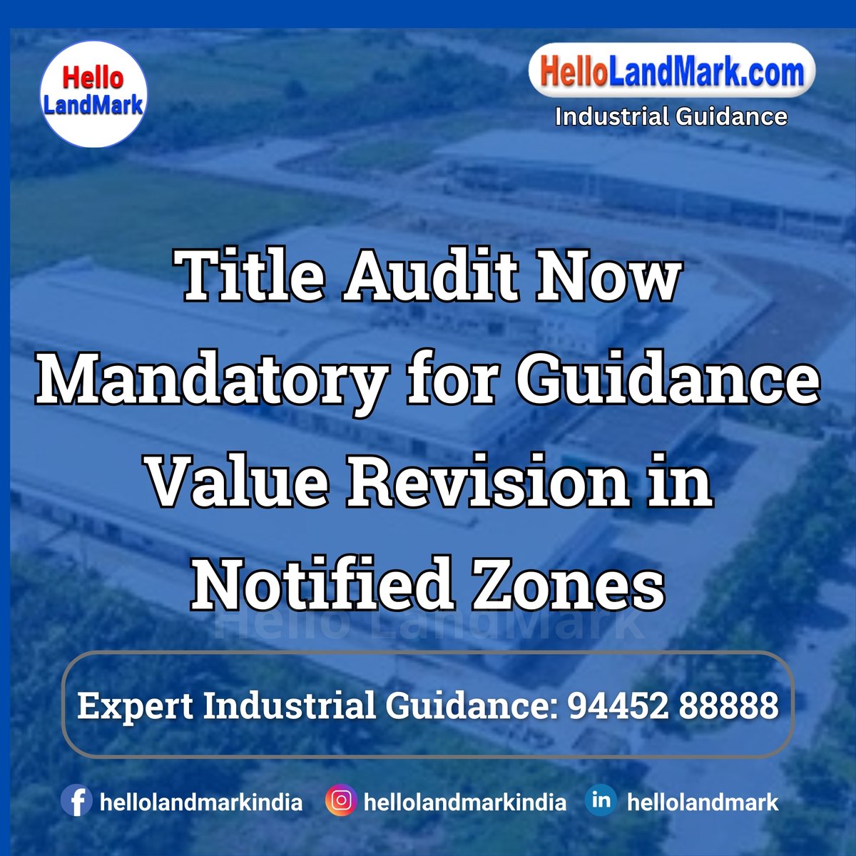 hellolandmark's tweet image. Title Audit Now Mandatory for Guidance Value Revision in Notified Zones

If you would like more information, please visit the page.
hellolandmark.com/title-audit-no…

 #hellolandmark #auditnow #guidancevalue #notifiedzones #realestate #propertyvaluation #regulatorycompliance #markettrends