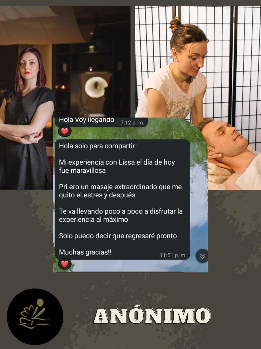 🔥Gracias a cada caballero que confía en nosotros para desconectarse del estrés y reconectar consigo mismo.🔥

💆‍♂️ Tu descanso es nuestra prioridad. Cada sesión está diseñada para que salgas renovado, ligero y en equilibrio.
¿Hace cuánto no te regalas ese momento solo para ti?