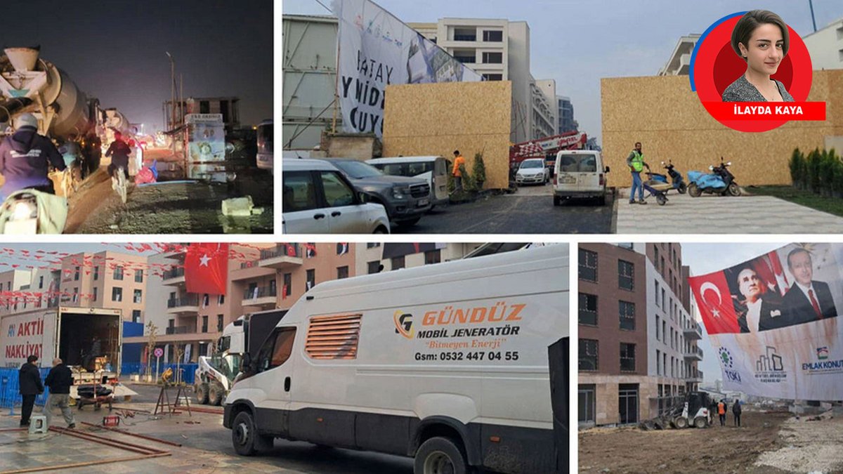 Erdoğan için Hatay film platosu oldu

6 Şubat depreminde yıkılan ve ayağa kaldırılamayan Hatay’da, Cumhurbaşkanı Erdoğan’ın ziyareti öncesi adeta film platosu kuruldu. Bitmemiş binaların önüne brandalar asıldı, Erdoğan’ın geçeceği güzergâh düzenlendi
birgun.net/haber/erdogan-…