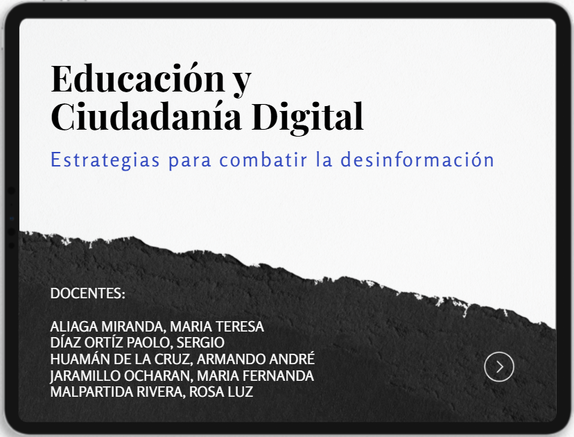 DiazortP's tweet photo. Estamos contentos de poder presentarles nuestro proyecto culminado. 🙌

➡️https://t.co/1SNrjVAk96

Queremos agradecer a expertos como @jordi_a, @rsalaverria y @leasulmont , quienes nos  guiaron con sus aportes a la docencia y la educación. 
Muchas gracias!

#CiudadaniaDigitalUSMP https://t.co/nzNOJaR4wG