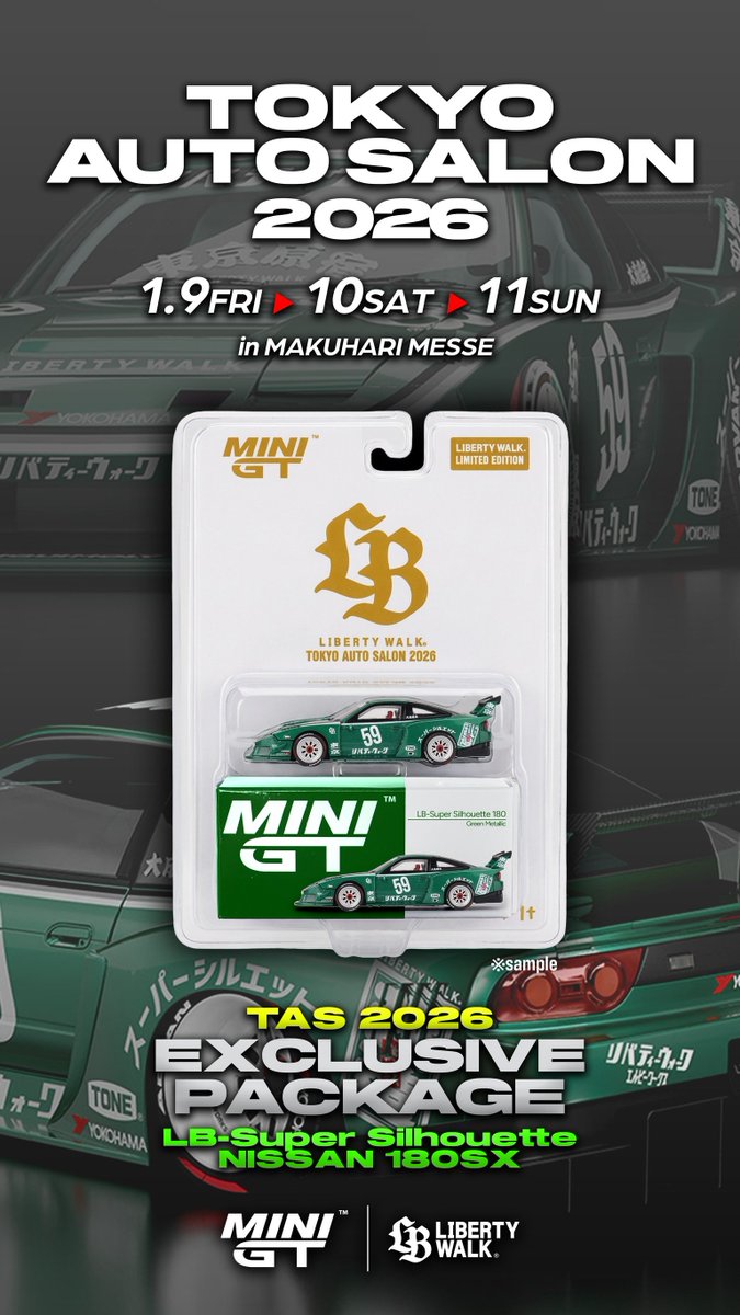 LIBERTY MINI GT LB Works LBWK 東京オートサロン2026 3セット WALK