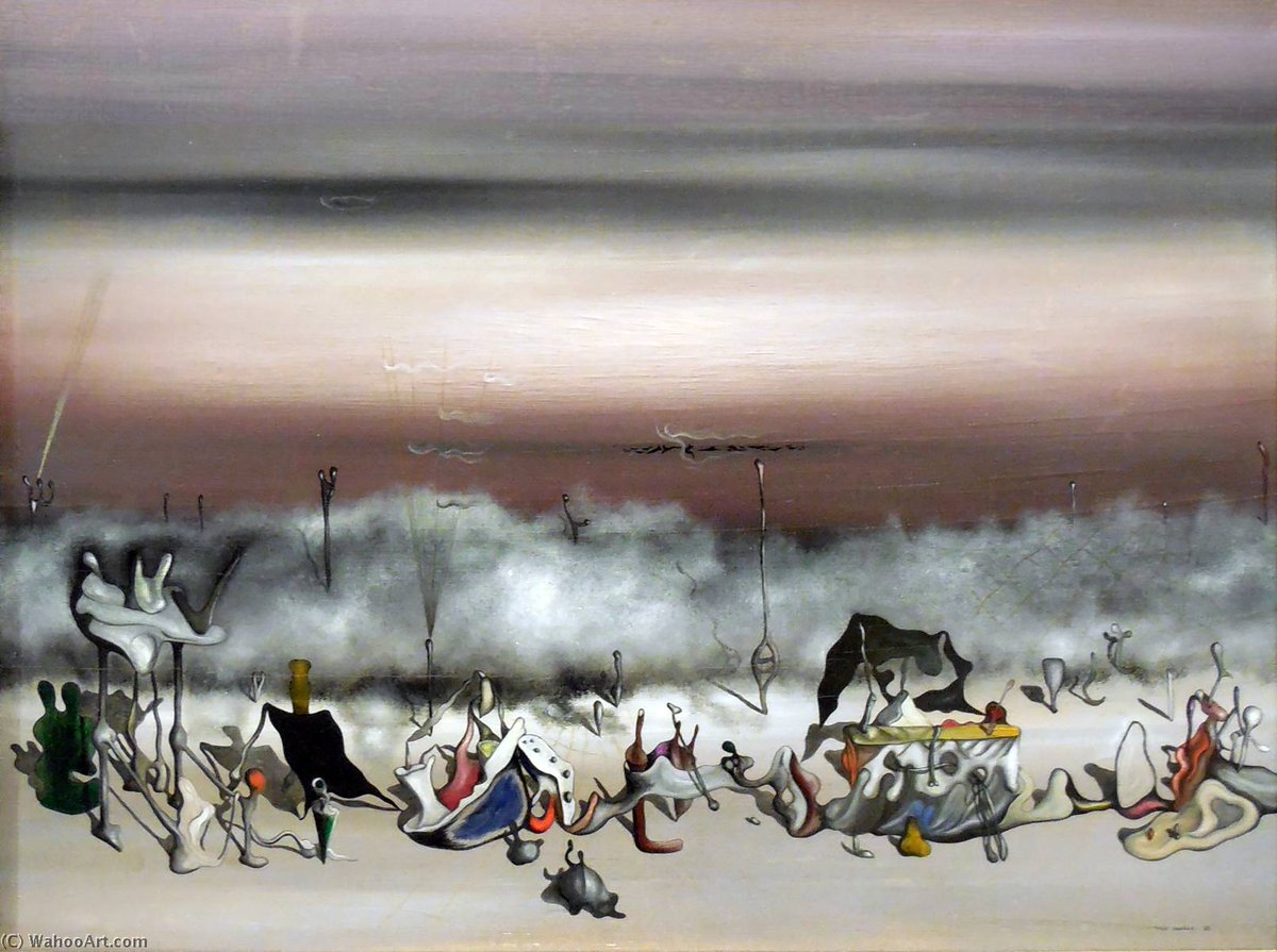 イヴ・タンギー （Yves Tanguy、1900-1955） 『両極のリボン』 （The