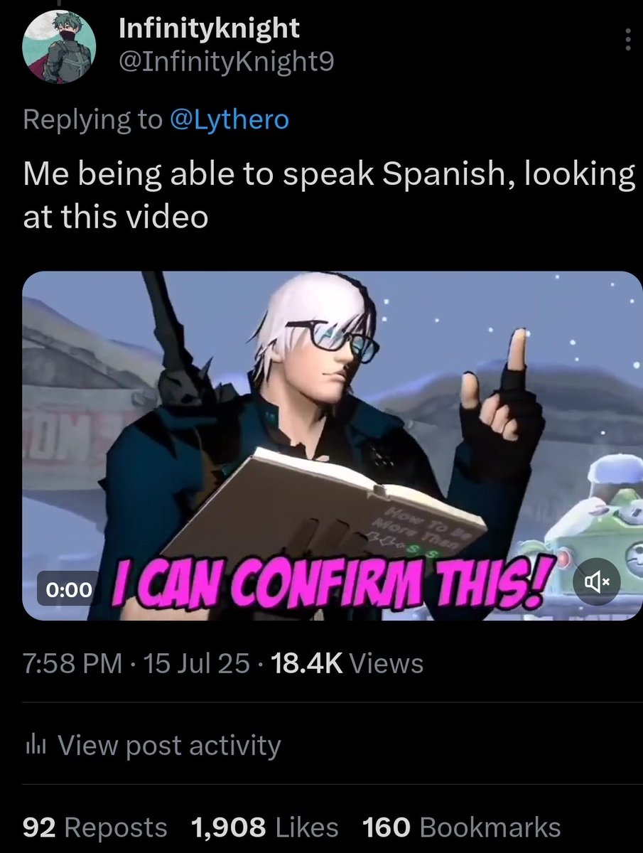 InfinityKnight9's tweet image. Probably one of my most liked moments on this app.