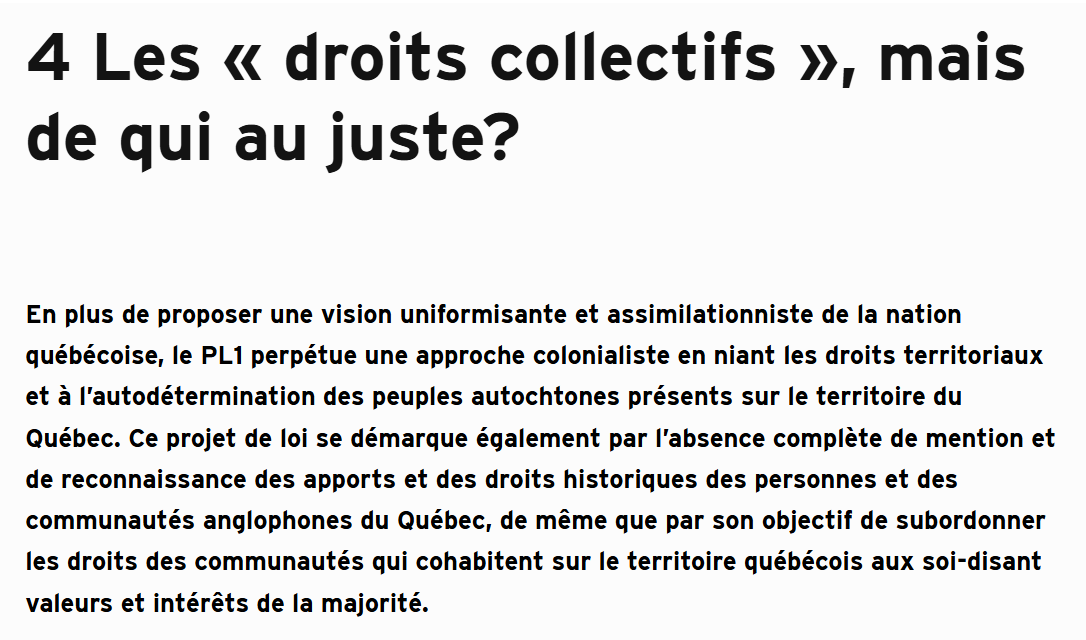 PierLang's tweet image. Une analyse de la Ligue des droits et libertés
Projet de loi 1 : une menace à la démocratie, à l’État de droit et aux droits humains. Extraits👇.
#Québec #constitution #droits #libertés #laïcité 
liguedesdroits.ca/projet-de-loi-…