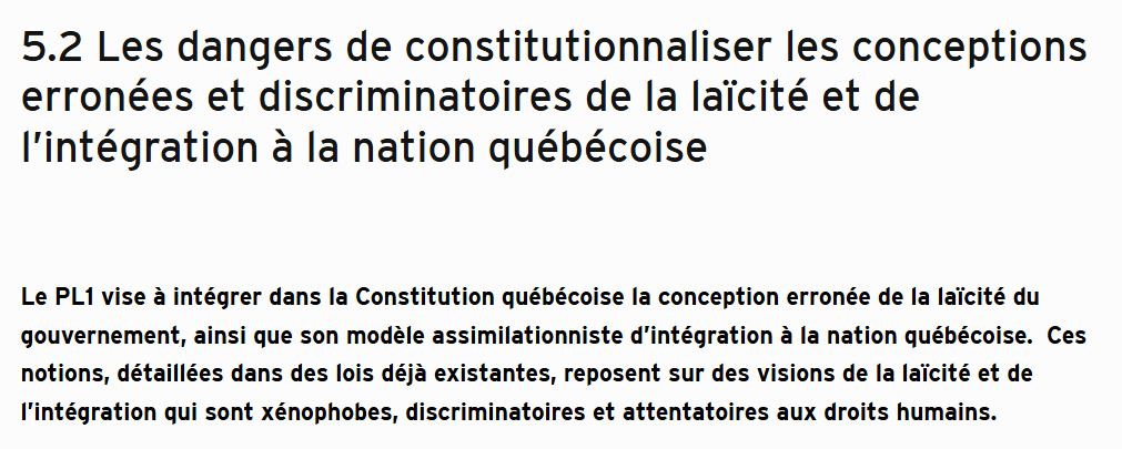 PierLang's tweet image. Une analyse de la Ligue des droits et libertés
Projet de loi 1 : une menace à la démocratie, à l’État de droit et aux droits humains. Extraits👇.
#Québec #constitution #droits #libertés #laïcité 
liguedesdroits.ca/projet-de-loi-…