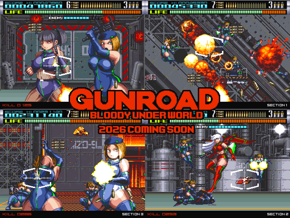 HamCorossam's tweet image. 似て非なるのんの続き
黒ポ二とか赤い子とか周辺素材とか…進捗度35％くらい？
15周年に間に合えばいいんですけどねぃ
おまじない→ #AI学習禁止 #シューティングツクール

おそらくこれが今年最後の投稿になります
んでは良いお年を