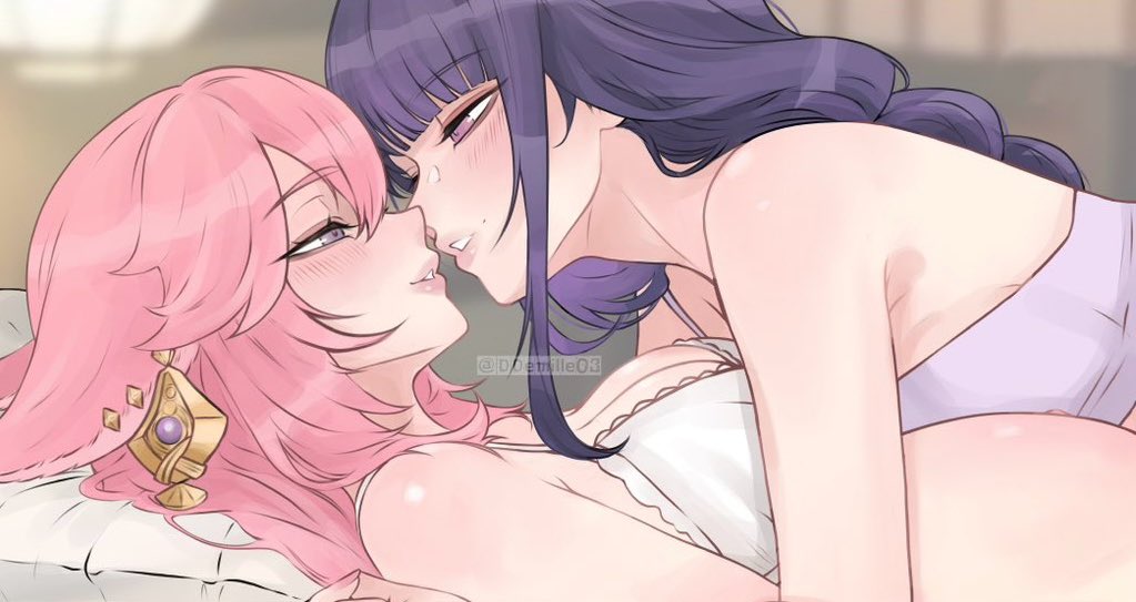 Spending time together as our little one grows~ 💖💜 <a href="/GoddessEi_/">Raiden Shogun</a>