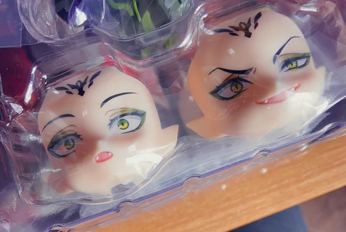 ねんどろマレウスくん、オデコにちゃんと鱗付いてる〜!!可愛い〜!!!