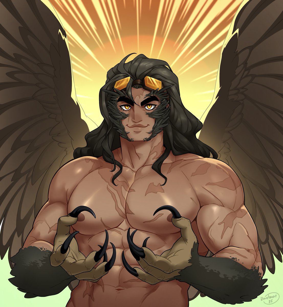 A stunning and very unusual character 🦉❤️#onepieceoc #commission