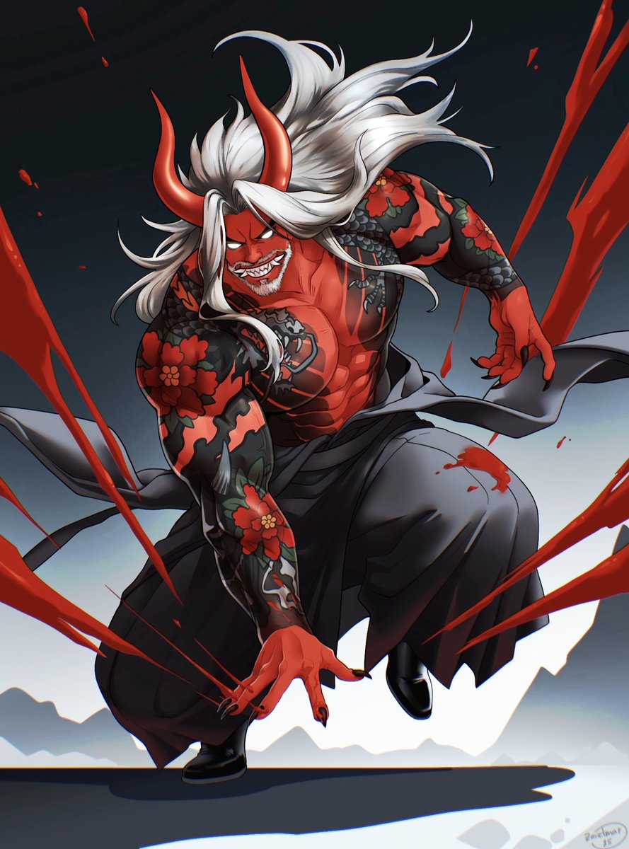 Age Oni for my favorite customer and friend #oc #commission