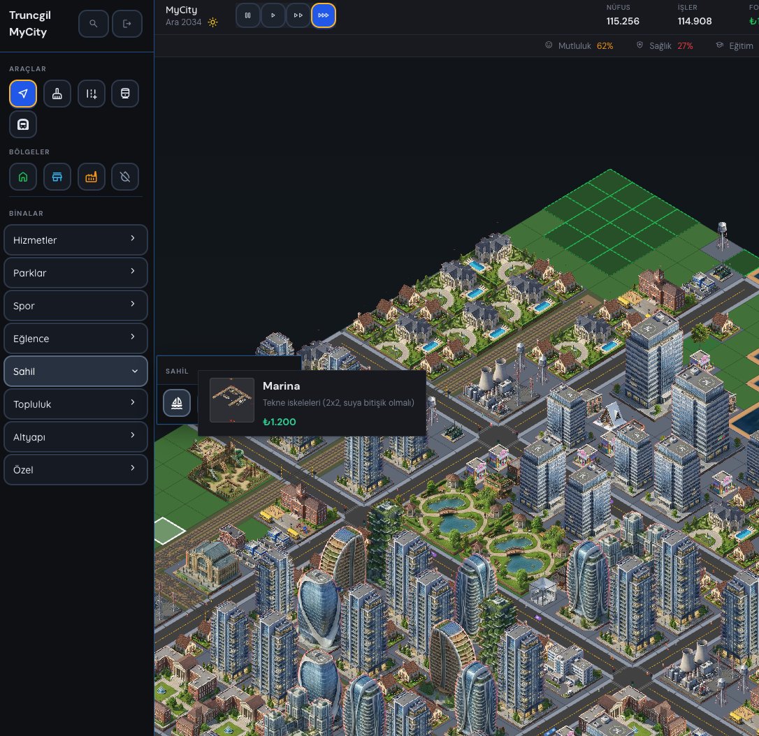 Gelin birlikte geliştirelim. Son zamanlarda keşfettiğim açık kaynaklı Iso City forku olan Truncgil MyCity için birkaç gündür boş vakitlerimde geliştirmeler yapıyorum. Birlikte çok daha iyi yerlere getirebiliriz
Github: github.com/truncgil/mycity
Oyna: mycity.truncgil.com/tr