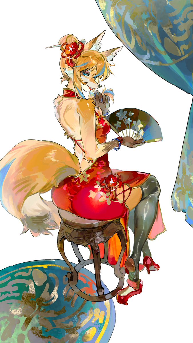 xioq48504943's tweet image. ❤️🦊
Artist:@Citruz_29