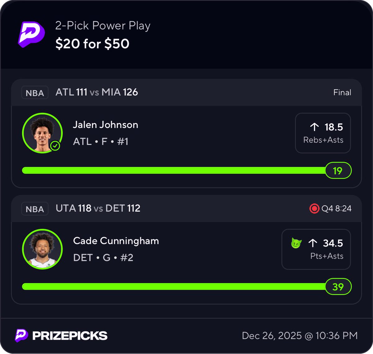 AgentOwen0's tweet image. I GOT $$$ FOR 5 LUCKY FOLLOWERS WHO LIKE/RT THIS TWEET 💰💣

CASH THE DAY ONE LADDER DAY CHALLENGE AND $500.00 POTD 💣 🤯✅

Day 1
✅$20&amp;gt;&amp;gt;$50
Day 2
🤫$50&amp;gt;&amp;gt;$100

55% OFF VIP BELOW⬇️
dubclub.win/r/p/pri-7m9xt/…

#PrizePicks | #DailyFantasy |