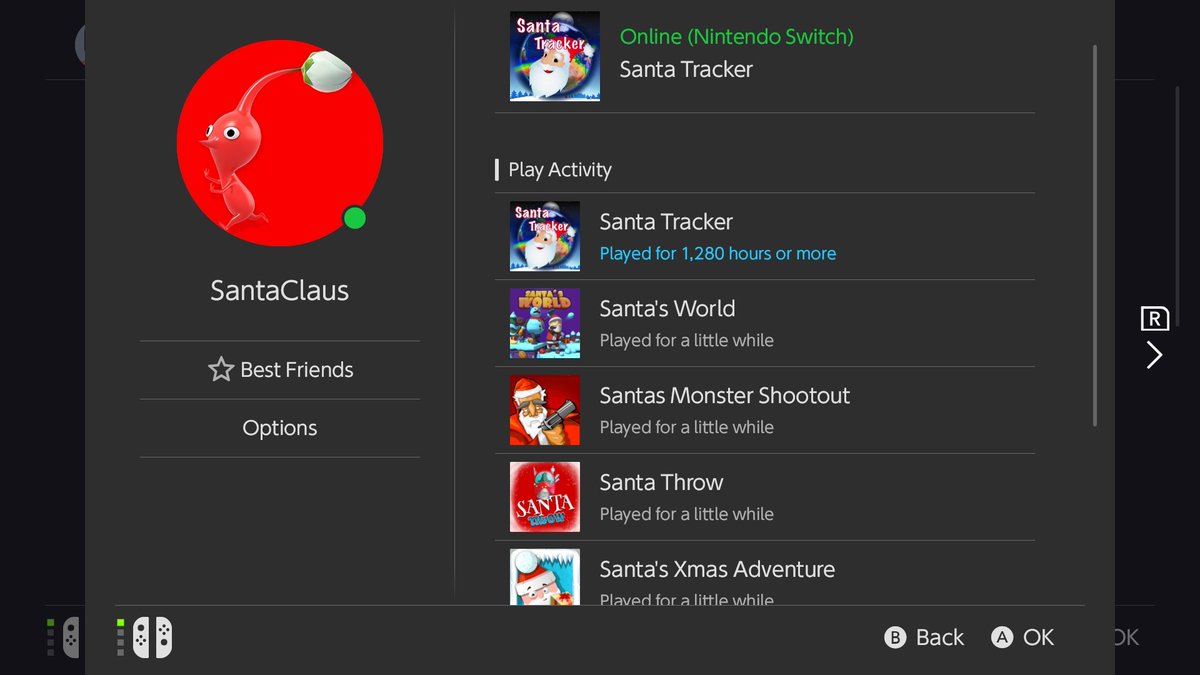 this guy called santaclaus added me and they only play santa-related games 😭😭