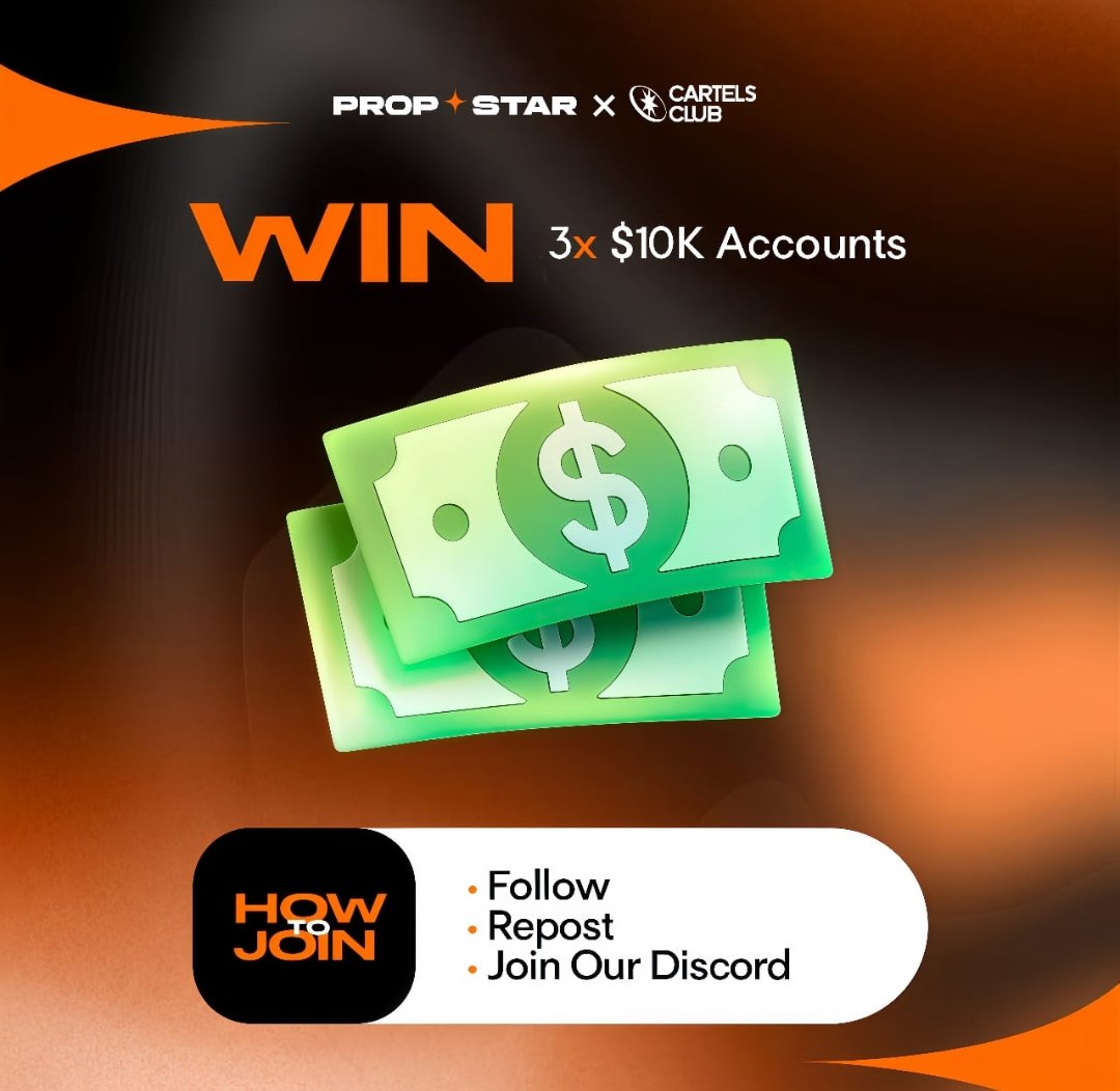 ⚠️ 3 X 10K GIVEAWAY ALERT ⚠️ 

Steps to participate 🚨 :-
1. Like, repost, tag 3 Traders

2. follow :- <a href="/CartelClubog/">𝐂ARTELS 𝐂LUB</a>
<a href="/Mukul_FX/">MUKUL - Price Action.</a> <a href="/V0laxx/">VOLAX</a>  <a href="/propstar_ai/">Prop-star.ai</a> 

3. Join :- discord.gg/gY9e8KMX

4. Must join :- discord.gg/x8qfdHBndZ
(Winners  will be selected there🏆)