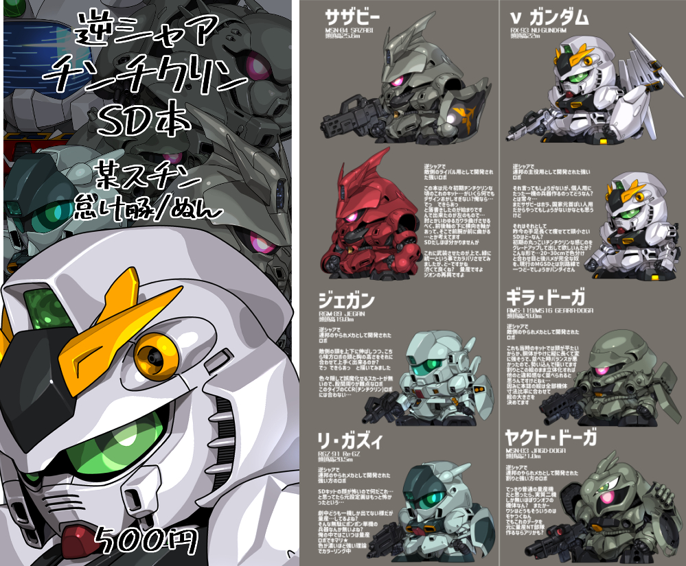 RT @munyol753: 冬コミ107用SDガンダム本です。 毎度アーカイブという