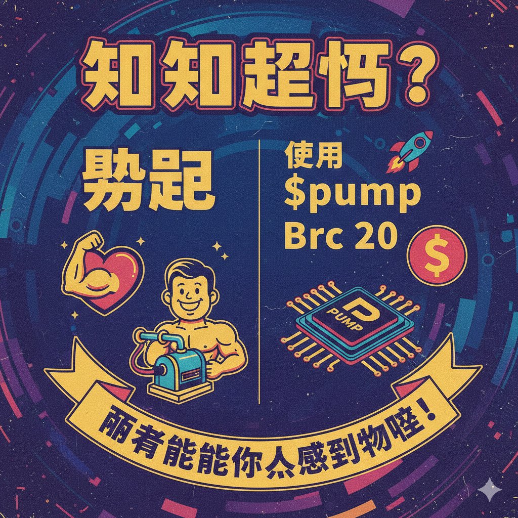 pump_brc20's tweet photo. 你知道勃起和使用$pump Brc 20是两件非常相似的事情,而且两者都能让人感到愉悦吗?
#Bitcoin #BRC20 #PumpCoin #BTC #ordinals #runes #nft #inscriptions #pump $pump $btc #btc #pumpbrc20 #PumpBRC20 #thetime #brc2 #web3 #OKX #god #jesus #ToTheMoon #Bullish https://t.co/4saNaaiJfA