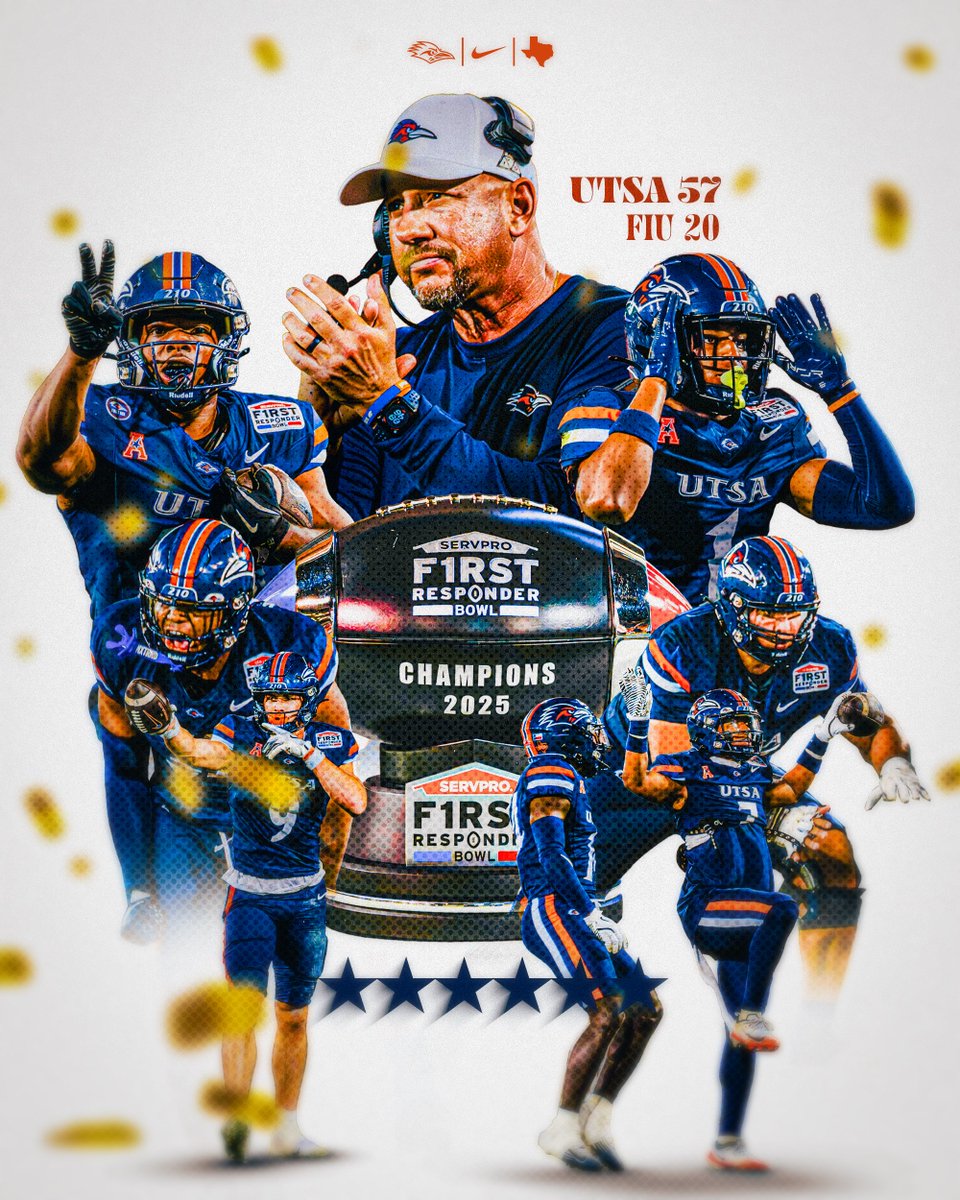 UTSAFTBL's tweet image. YOUR First Responder Bowl Champs  🏆😮‍💨

#210TriangleOfToughness | #BirdsUp🤙