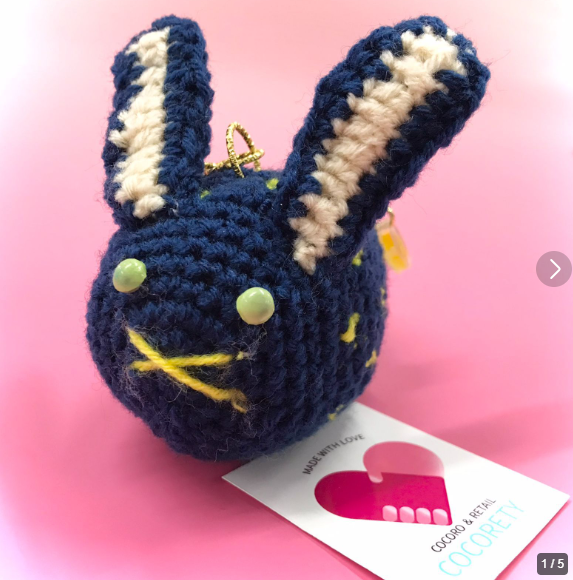 【夜空うさぎ】骨あり 自作ぬい 約10cm 夜空うさぎ】骨あり 自作ぬい 約10cm 夜空うさぎ】骨あり 自作ぬい 約10cm