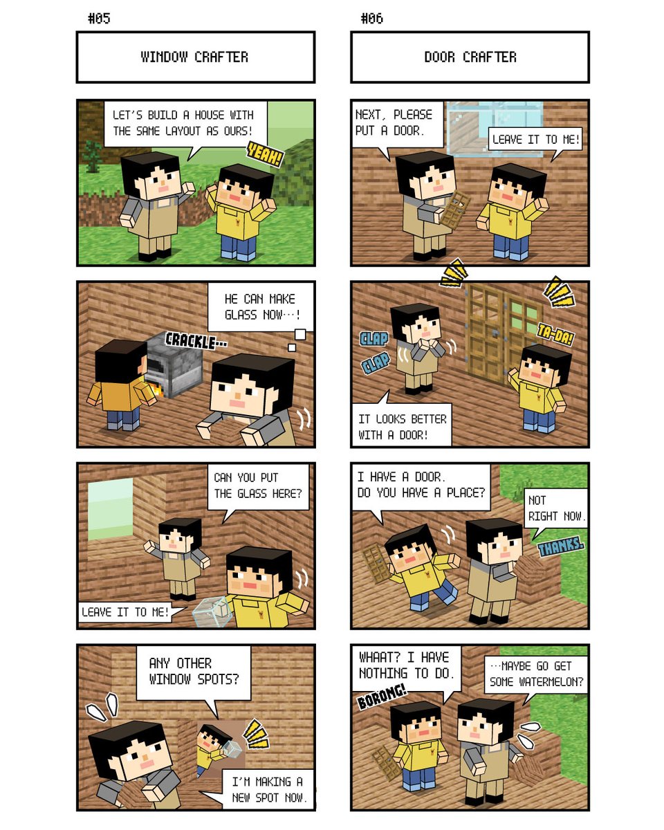 nishiura_m7965's tweet image. I switched my son from Peaceful mode to a mode with monsters, but he got scared. He’s such a kind boy. I really love how peaceful his personality is.

#MySonAndMelnBlockLife #minecraft #minecraftcomic #parentingcomic #momcomic #life_with_kids #familycomic #sliceoflifecomic