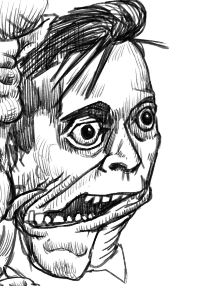 Hice un dibujo de cristian labbe .. tuve que trabajar DURO para este retrato