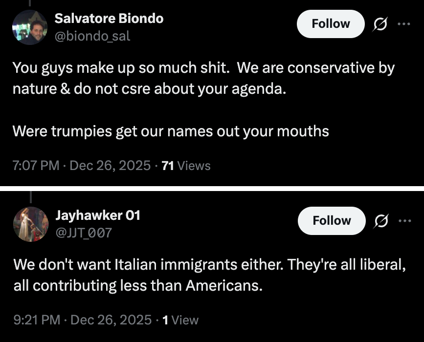 dieworkwear's tweet image. beautiful encapsulation of how the non-Anglo conservative immigrant sees themselves vs how the native-born Anglo conservatives sees the immigrant