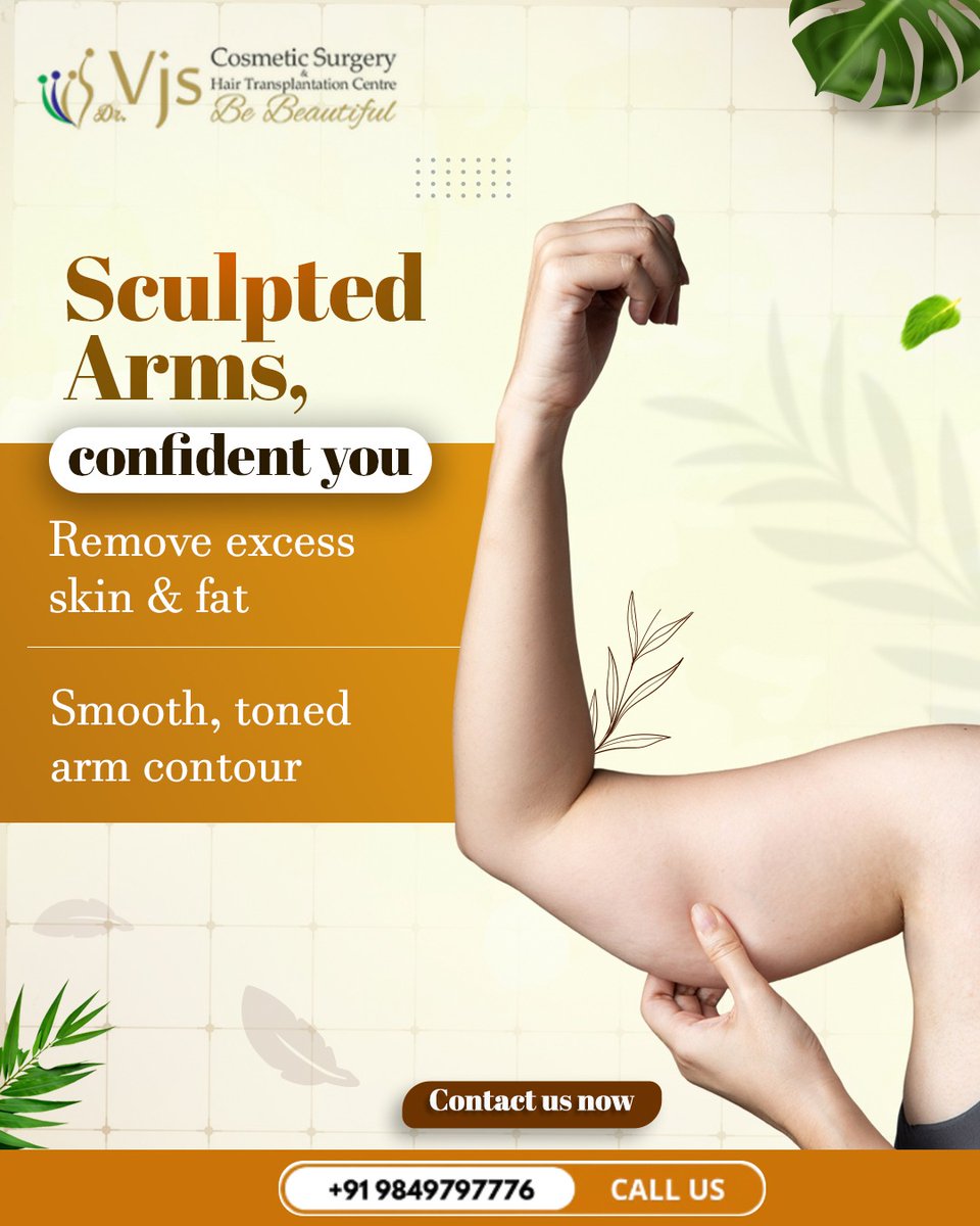Excess skin shouldn’t limit your confidence. At VJ Clinics, expert care and precision come together for smooth, sculpted arms with arm lift surgery in Vizag.

🌐vjclinics.com
☎️9849797776

#armliftsurgeryinvizag #vjclinics #armcontouring #aestheticclinic #plasticsurgery