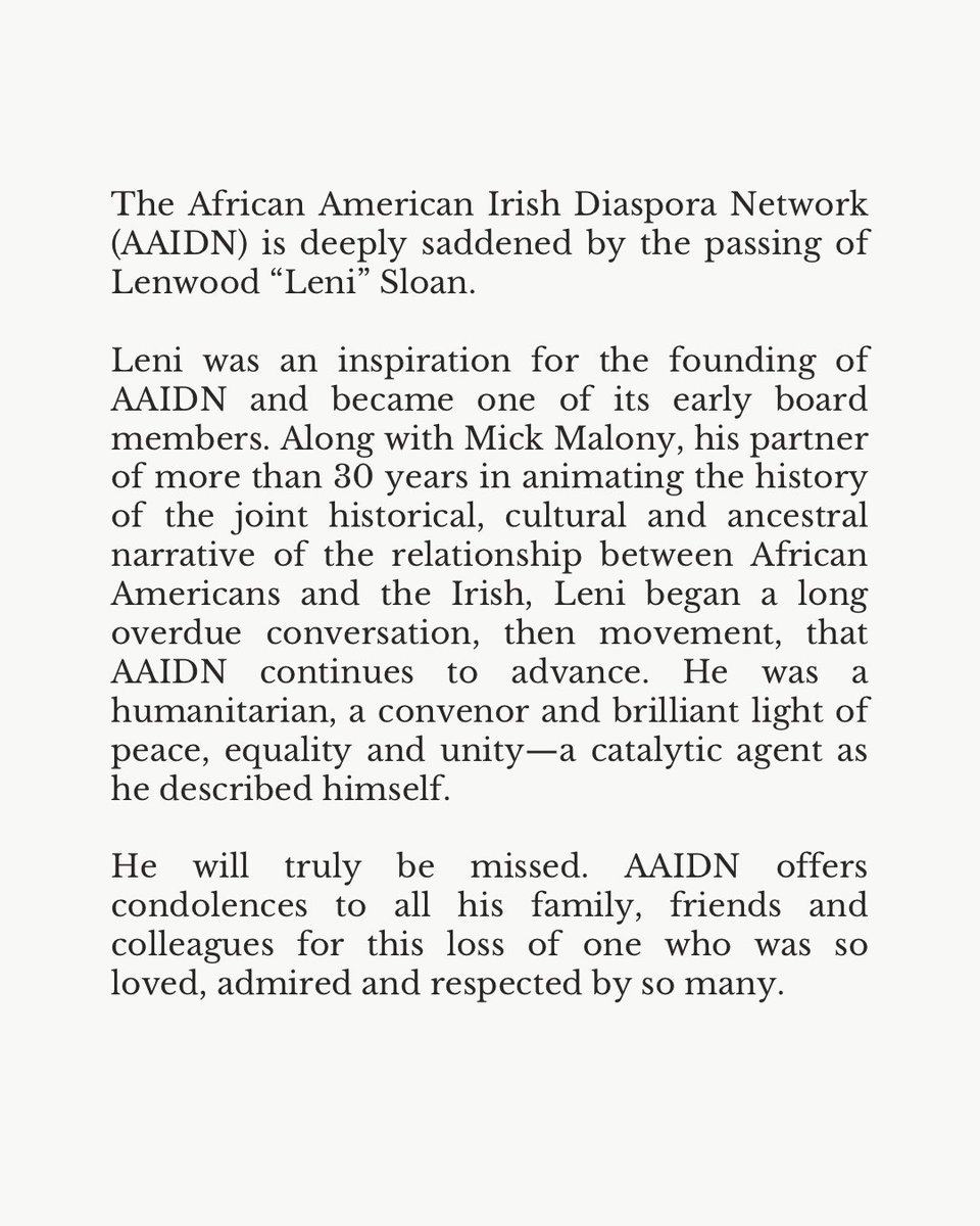 African American Irish Diaspora Network tweet media