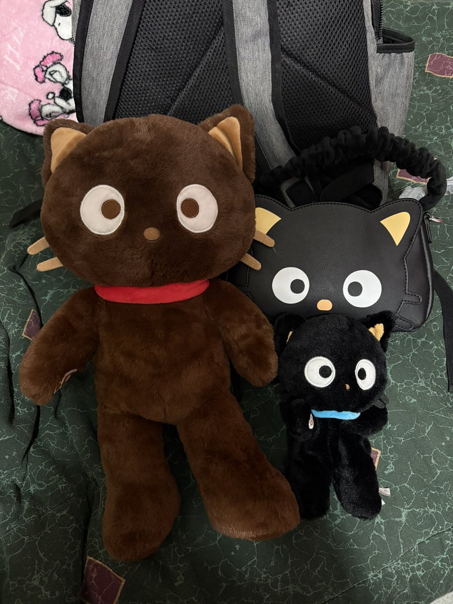 CANISITY's tweet image. i got a chococat bag today and my chococat collection grows... i feel a lot better now :33