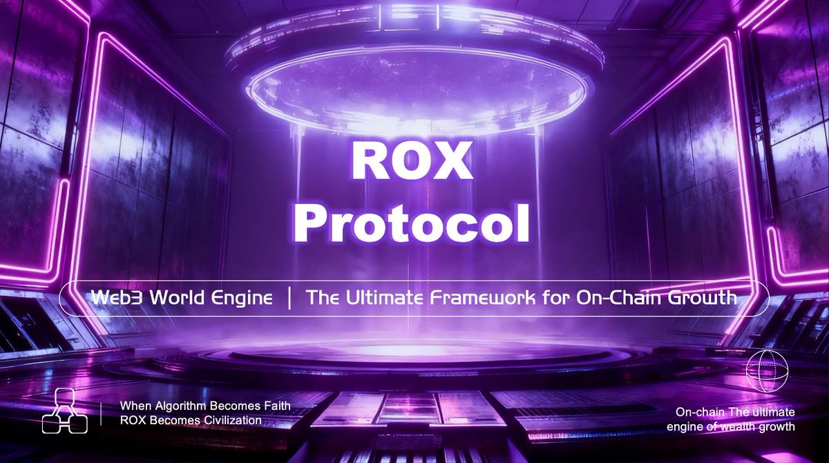 ROX GIVEAWAY｜Code Runs. Consensus Wins.

#ROX is built for on-chain fairness: rules in code, data on-chain, liquidity as the backbone.
.

🏆 10 winners will be selected — 20 USDT each.

✅ Join the #ROX movement and enter below:
1. Join Telegram: t.m
