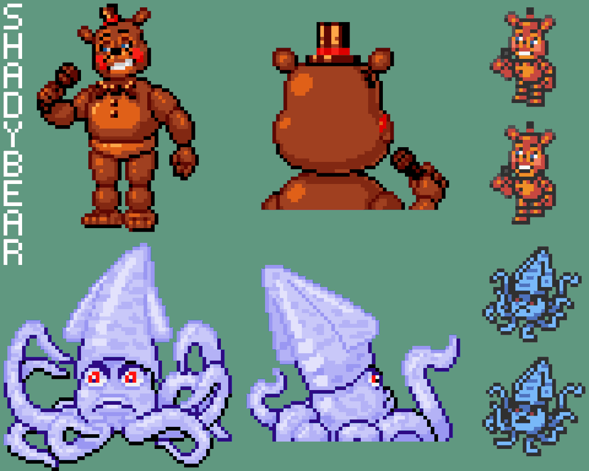 "Nightmare Fredbear, Endo-02, Circus Baby, Orville, Mr. Hippo, Lefty"

I like how nobody asks for the beasts that we actually have that feel pokémon-like