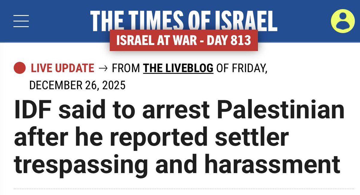 AssalRad's tweet image. A Palestinian called the police when illegal settlers harassed him on his land. Israeli soldiers arrested the Palestinian.

This is what apartheid looks like.