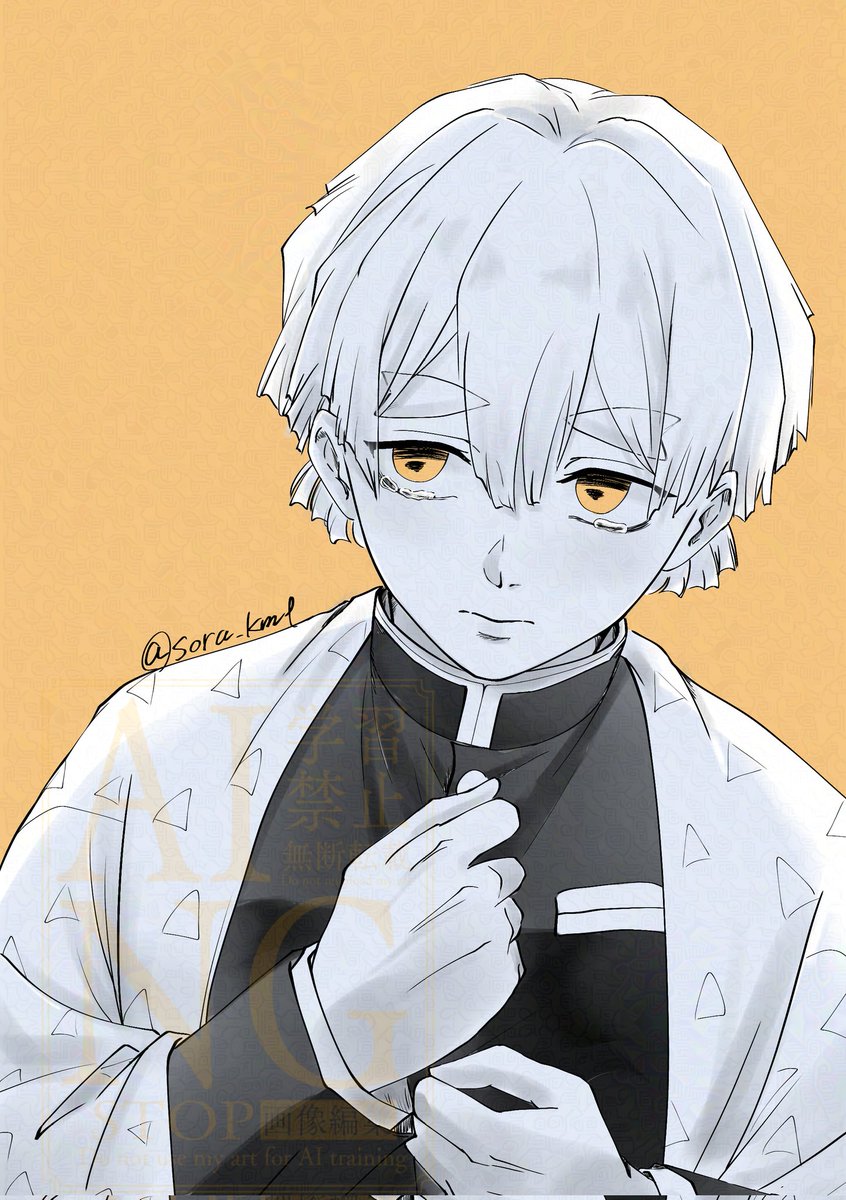 sora_kmt's tweet image. 最近のかっこいい⚡も大好きだけど初期のタレ目で、目の下クマがある泣き虫な⚡が懐かしくなって描いた🥰