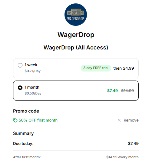 Wager Drop tweet media