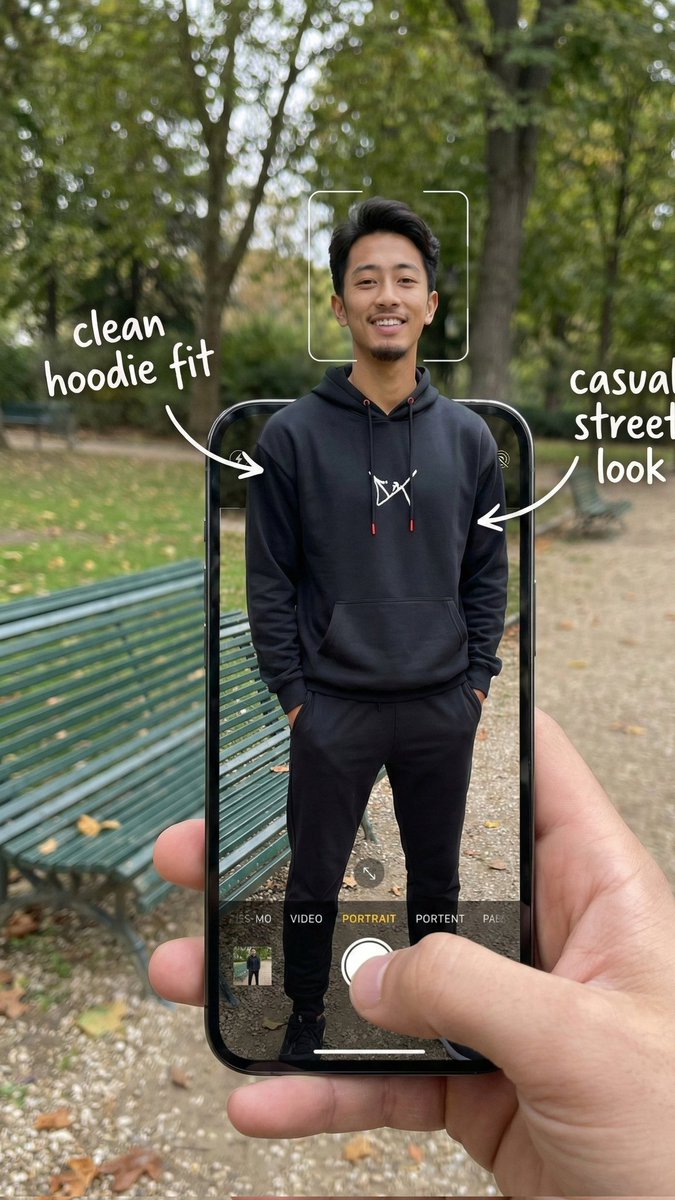 Hyper-Realistic POV Smartphone Pop-out Illusion in a Park — example 2