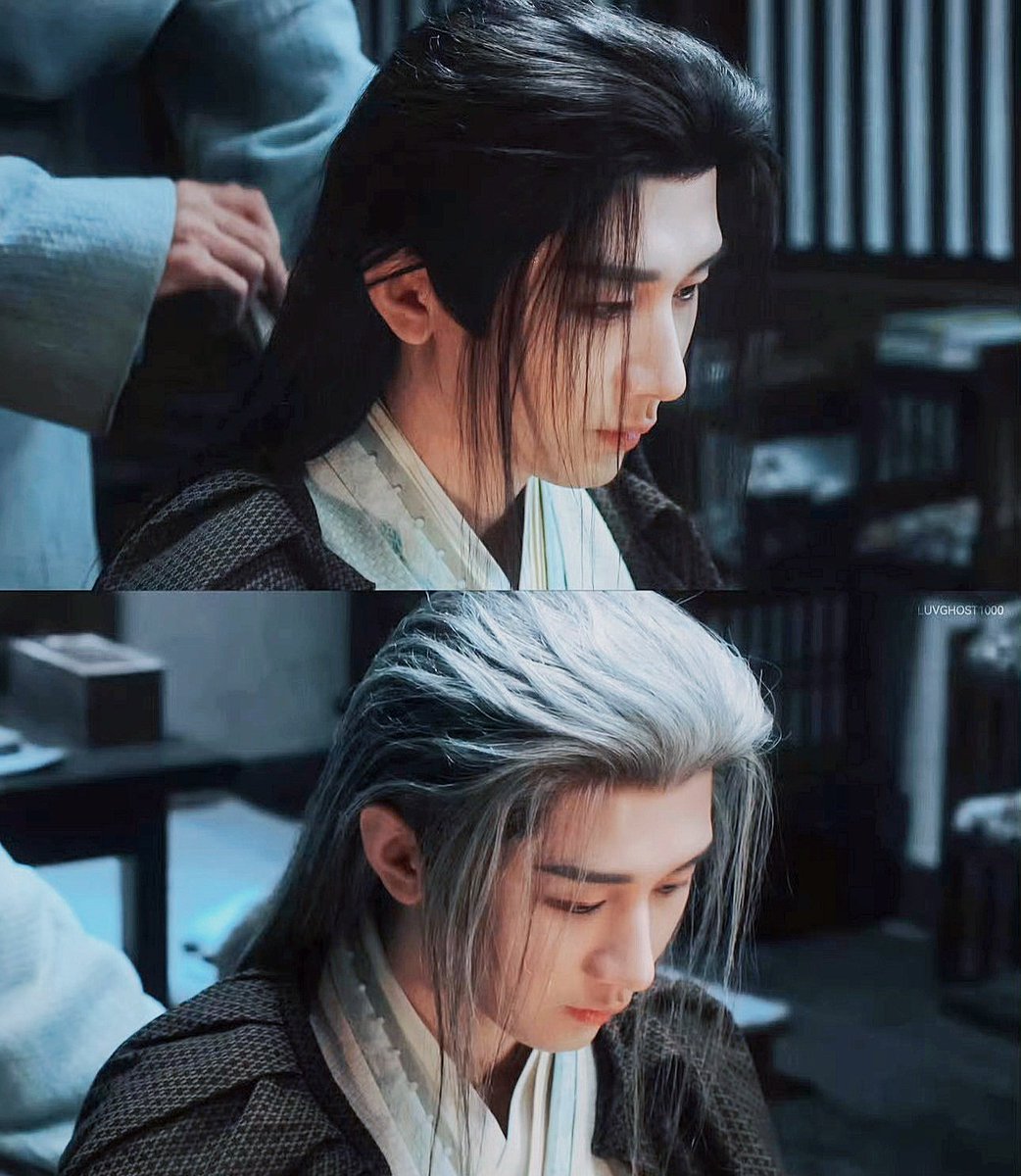 EWGraham_'s tweet photo. Not many people look good with white hair but #ChengYi can look handsome and pretty in any hair color.

🤍🖤✨️

#TheVendettaOfAn https://t.co/AROWK0I87P