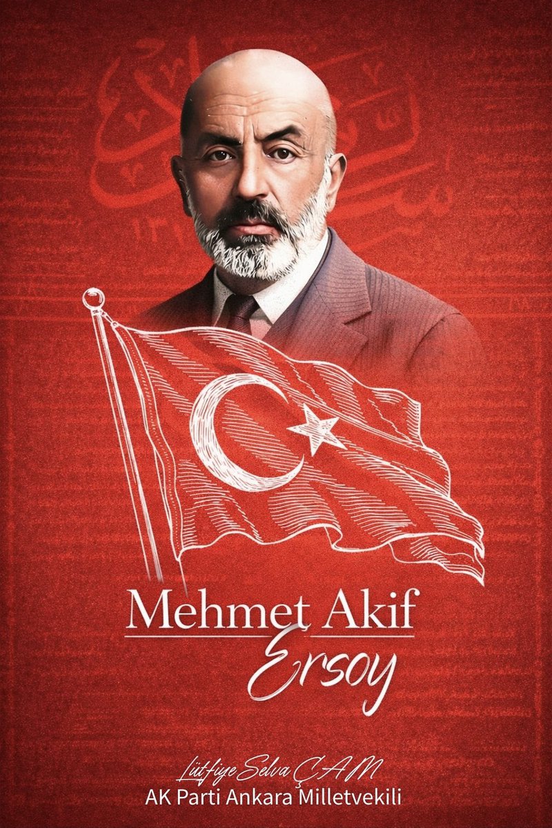 Mehmet Akif Ersoy…
Bir milletin vicdanı, bir çağın itirazı;
istikamet pusulasından şaşmayan kalem.

Asım’ın Nesli,
Safahat,
“Korkma” diye başlayan İstiklâl Marşı 🇹🇷

Akif’i;
kelimeleriyle, mısralarıyla, anlattıklarıyla yad ediyoruz.

Mekânı cennet olsun 🤲

#MehmetAkifErsoy