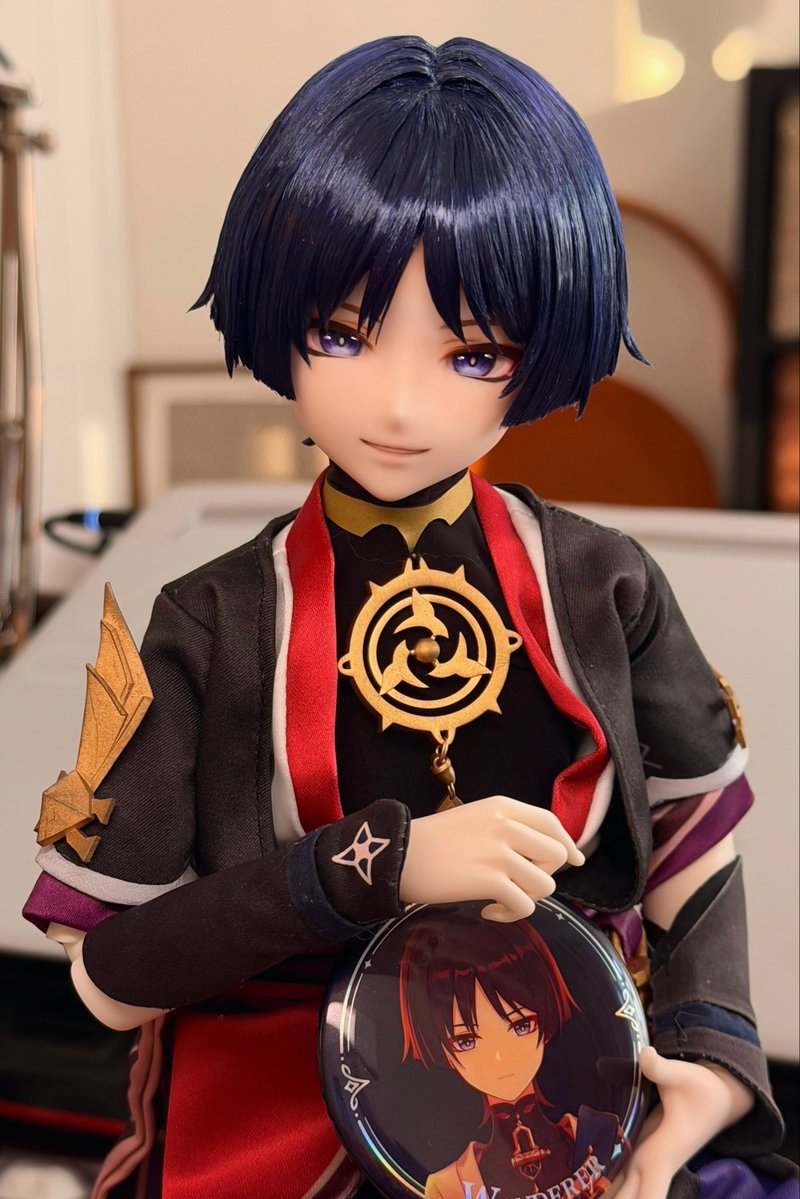 ChiChiHJH's tweet image. the new custom hair piece is very faithful to its source，Scara looks even better 😆💕