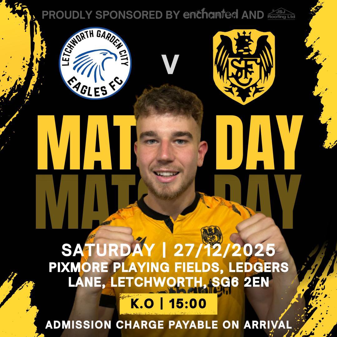 stotfoldDevs's tweet image. Matchday ! 
Today we make the short Journey next door to @LGCEaglesFC for our last game of 2025. Been an unreal year for us as a group so let’s hope we can finish the year well.
#UpTheFold 🟠⚫️