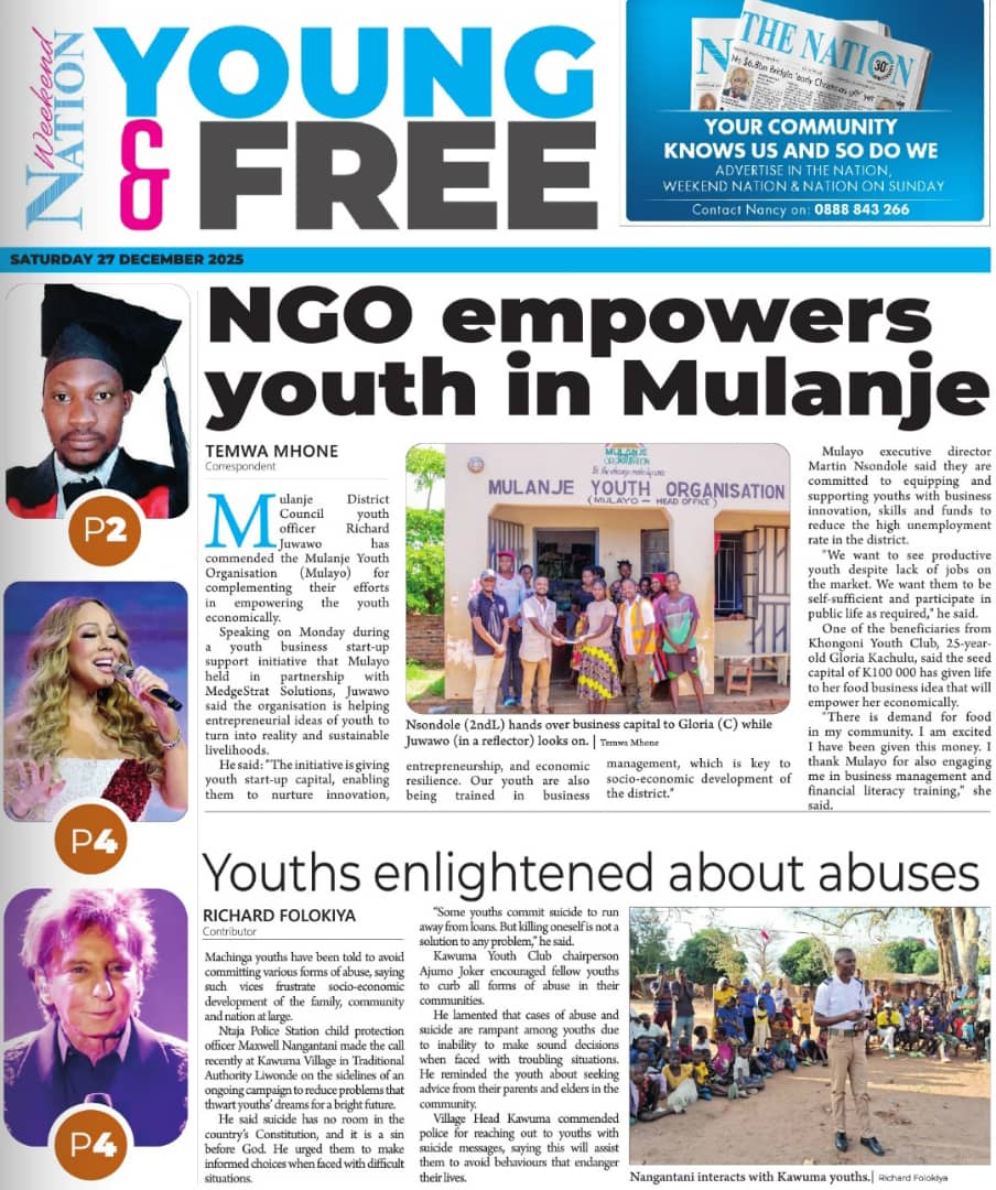 Inside today's Nation Publications Limited  The Weekend Nation Newspaper, Get your copy read our story..