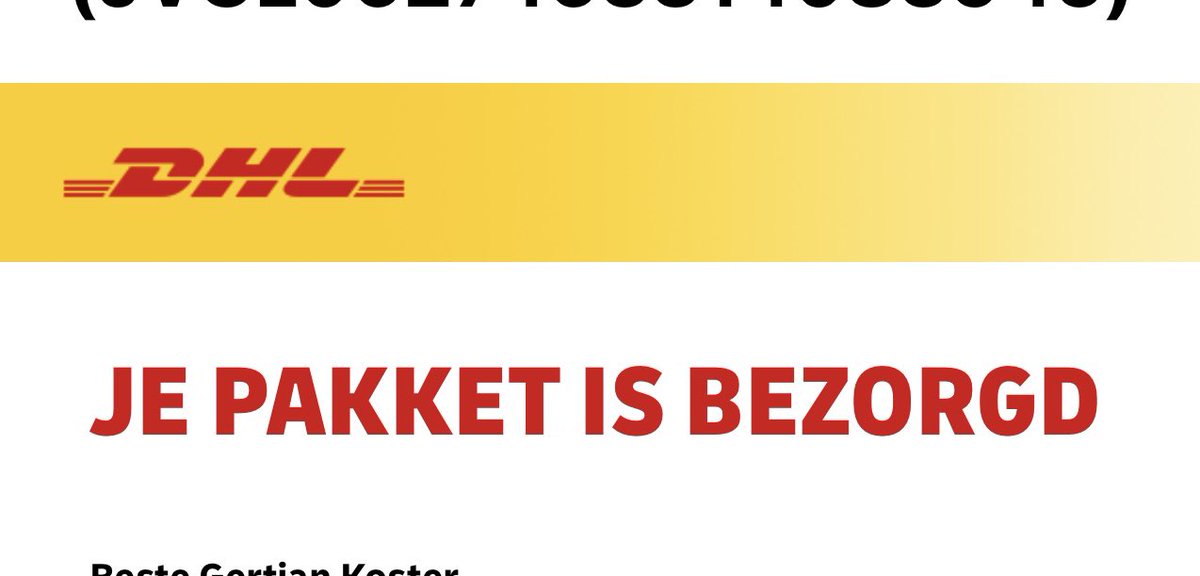 Nee <a href="/DHLPaket/">DHL Paket</a> , jullie hebben het weer voor de deur gepleurd! Wanneer gaan je echt bezorgen, nou <a href="/bol_com/">bol</a> gaat lekker