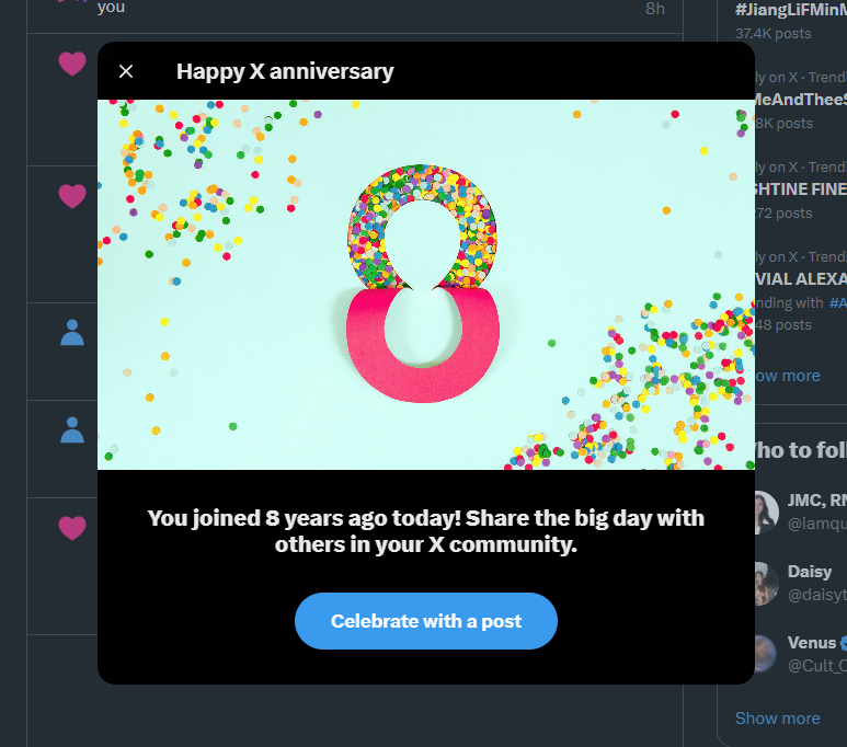 jstvalch's tweet photo. 8 years! https://t.co/NELn0ZuBfc
