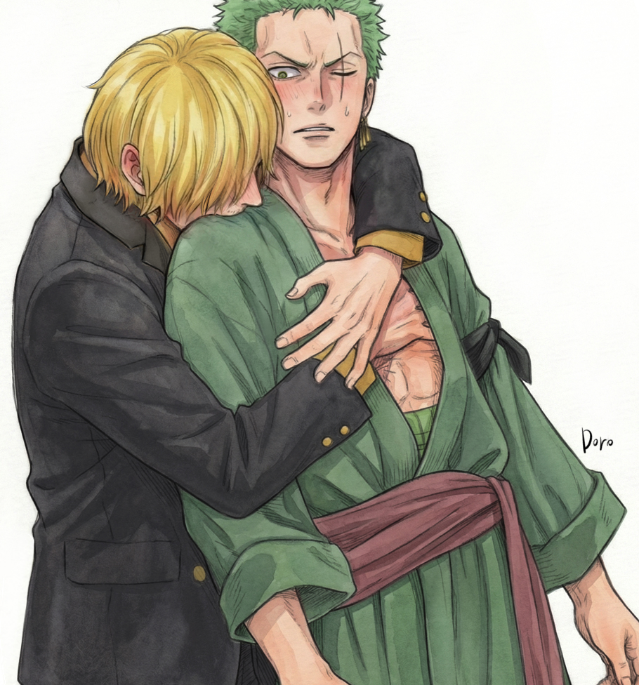 doro_9_9's tweet image. 対比でsz描いたつもりだったんだけども
#sanzo #zosan